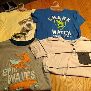 4 boys shirts size 5/6